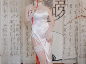 碧蓝航线白丝大长腿美女新春高雄cosplay图片合集