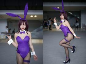 性感萌妹子Cosplay黑鱼网兔女郎图片合集