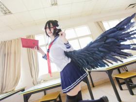 眼镜娘水手服黑丝美腿大姐姐配翅膀Cosplay图片合集