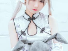 性感缘之空春日野穹白色丝袜白嫩美女cosplay场照福利图片