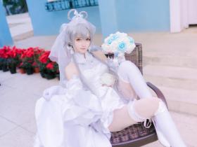 洛天依花嫁性感白丝美腿cosplay图片福利合集