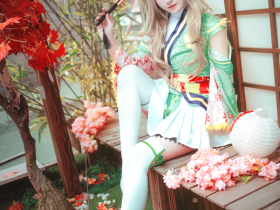 漂亮小姐姐Cosplay白丝腿袜LOVELIVE南小鸟高清图片 美极了