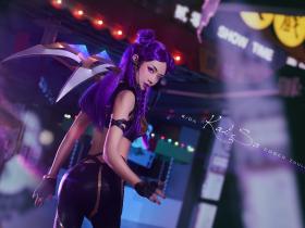 高清性感美胸的黑丝大长腿小姐姐Cosplay九尾妖狐阿狸拥伊芙琳卡莎图片