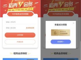 免费领取15天稻壳会员体验券 有需要的可以上