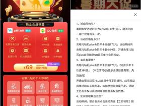 暑期大促 69元1年黑鲸会员+1年豪华绿钻!可倒卖