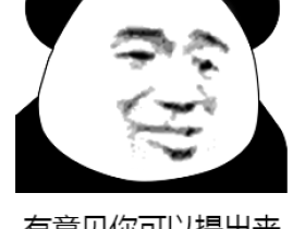 你有意见吗？有意见可以提出来 熊猫头滑稽搞笑微信QQ表情包